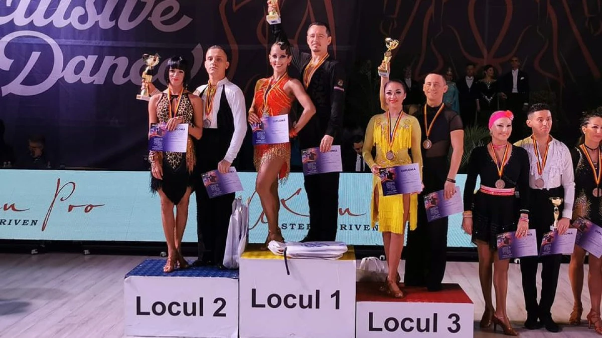 Patrik și Andreea Haizăr sunt campioni naționali de seniori la dans sportiv