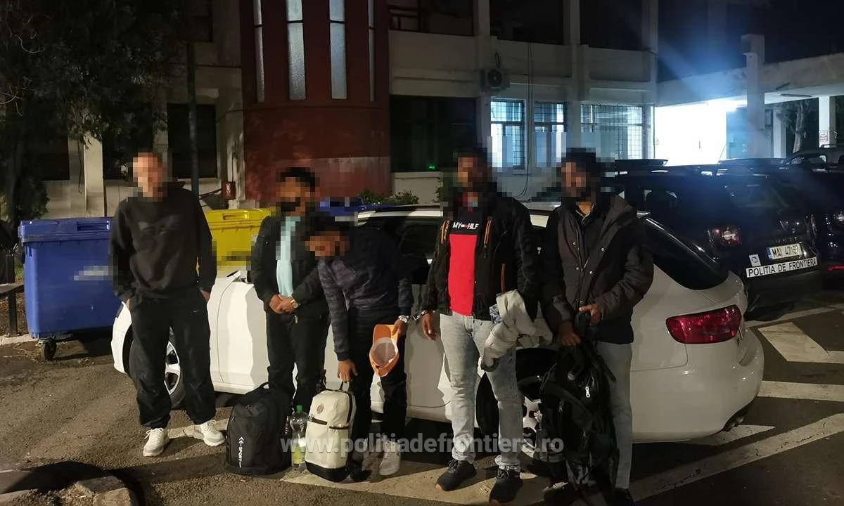 Patru cetățeni din Sri Lanka, depistați într-un autoturism în apropierea frontierei