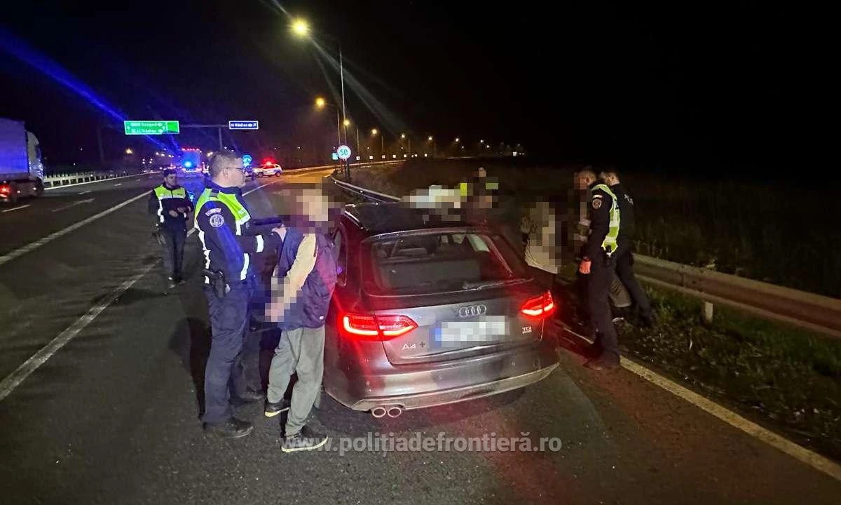 Patru cetățeni străini fără drept de a călători în Spațiul Schengen, depistați de polițiștii de frontieră la Nădlac