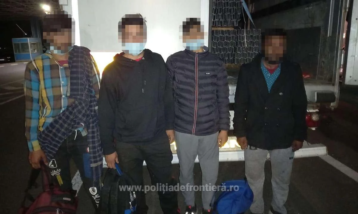 Patru pakistanezi, depistați într-un TIR de către polițiștii de frontieră arădeni