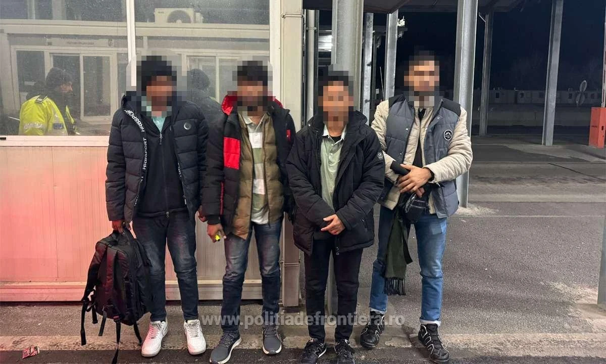 Patru refugiați, fără drept de a călători în spațiul Schengen, depistați de polițiștii de frontieră arădeni