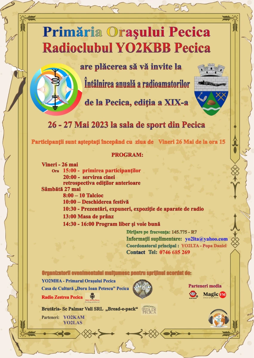 Pecica: Întâlnirea anuală a radioamatorilor va avea loc în acest week-end!