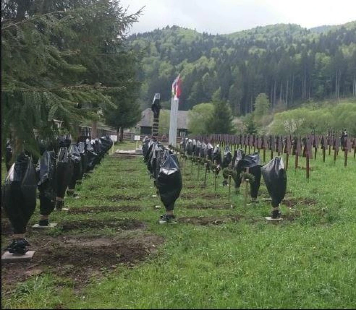 Percheziții în Bacău și Harghita, legate de acoperirea crucilor eroilor din Cimitirul Valea Uzului