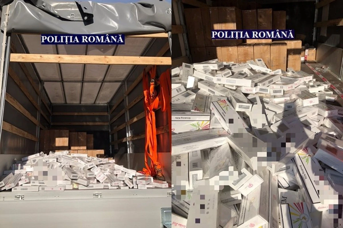 Percheziții la Munar. Peste 550.000 de țigarete de contrabandă, arme și muniție, confiscate de polițiști