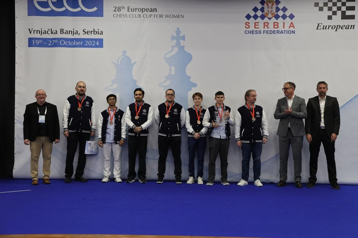 Performanță istorică pentru șahul arădean! Vados a luat bronzul la Cupa Cluburilor Europene