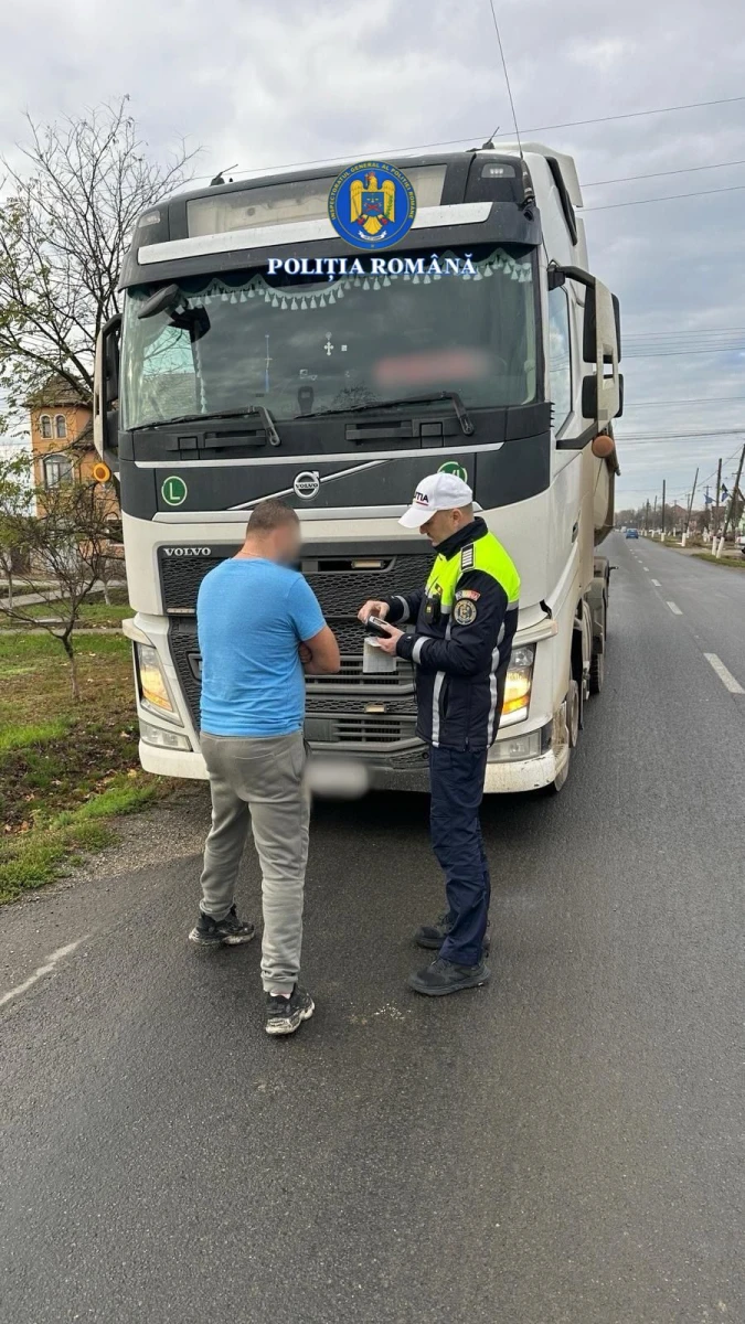 Peste 100 de șoferi de TIR, amendați în Arad pentru încălcarea restricțiilor de circulație
