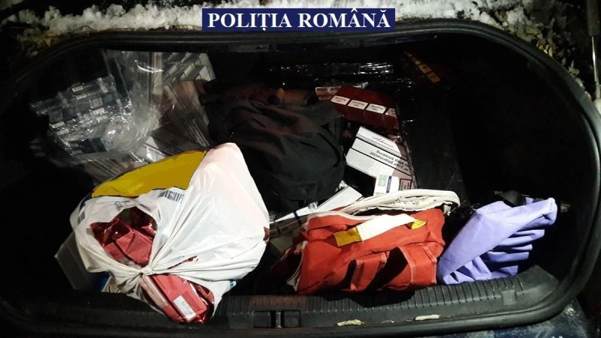 Peste 130.000 de țigarete, bani și bunuri, confiscate de polițiștii arădeni