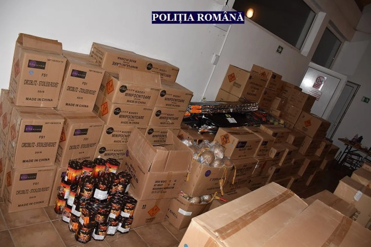 Peste 150 de percheziții la persoane și firme, pentru descoperirea de articole pirotehnice deținute ilegal