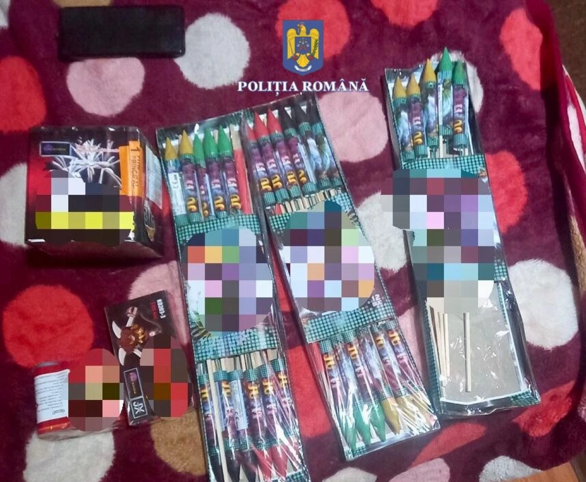 Peste 17.000 de petarde, confiscate de polițiștii arădeni