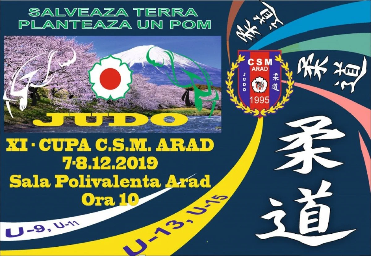 Peste 500 de judoka sunt aşteptaţi la Cupa CSM Arad