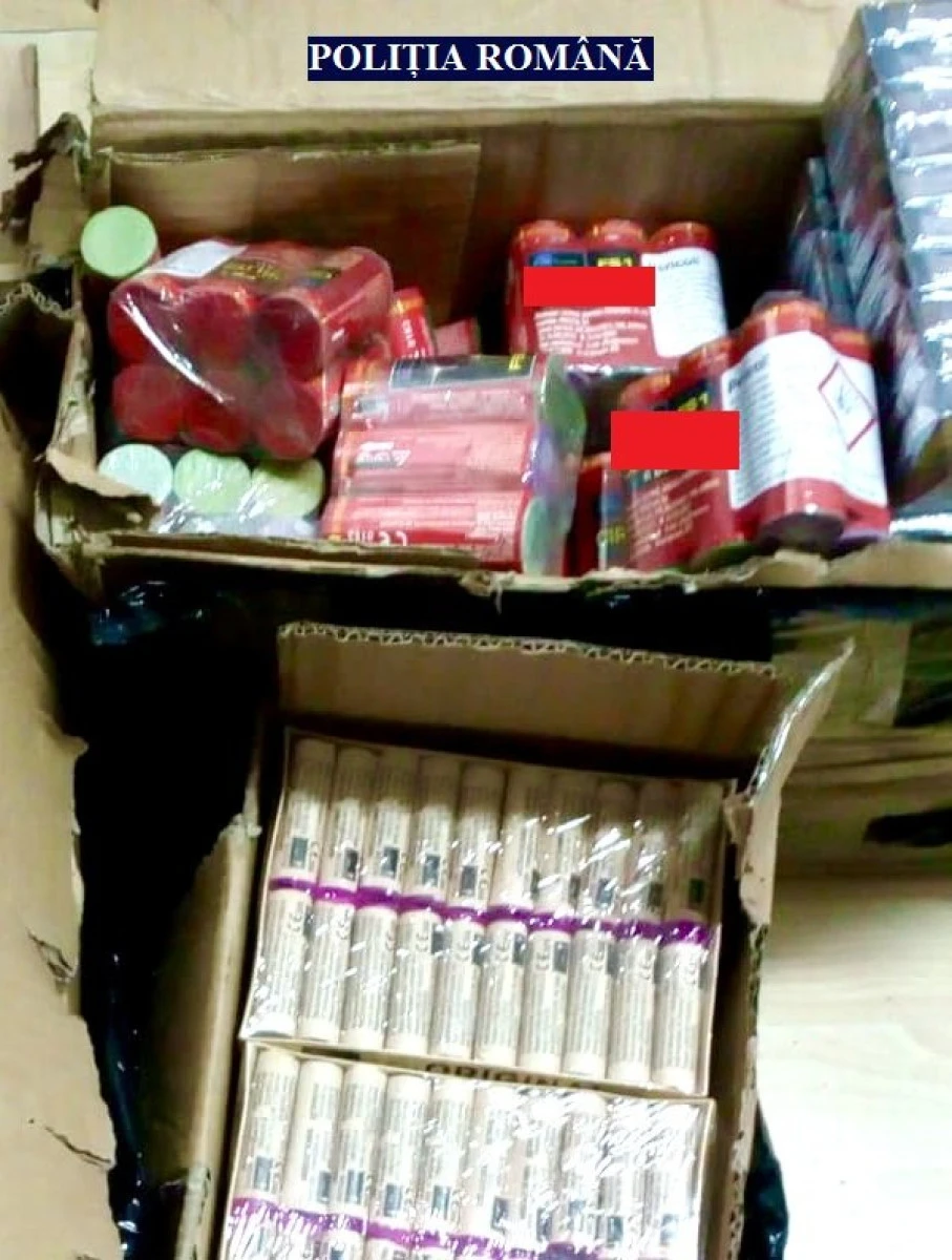 Peste 8.000 de articole pirotehnice, depistate de polițiștii arădeni