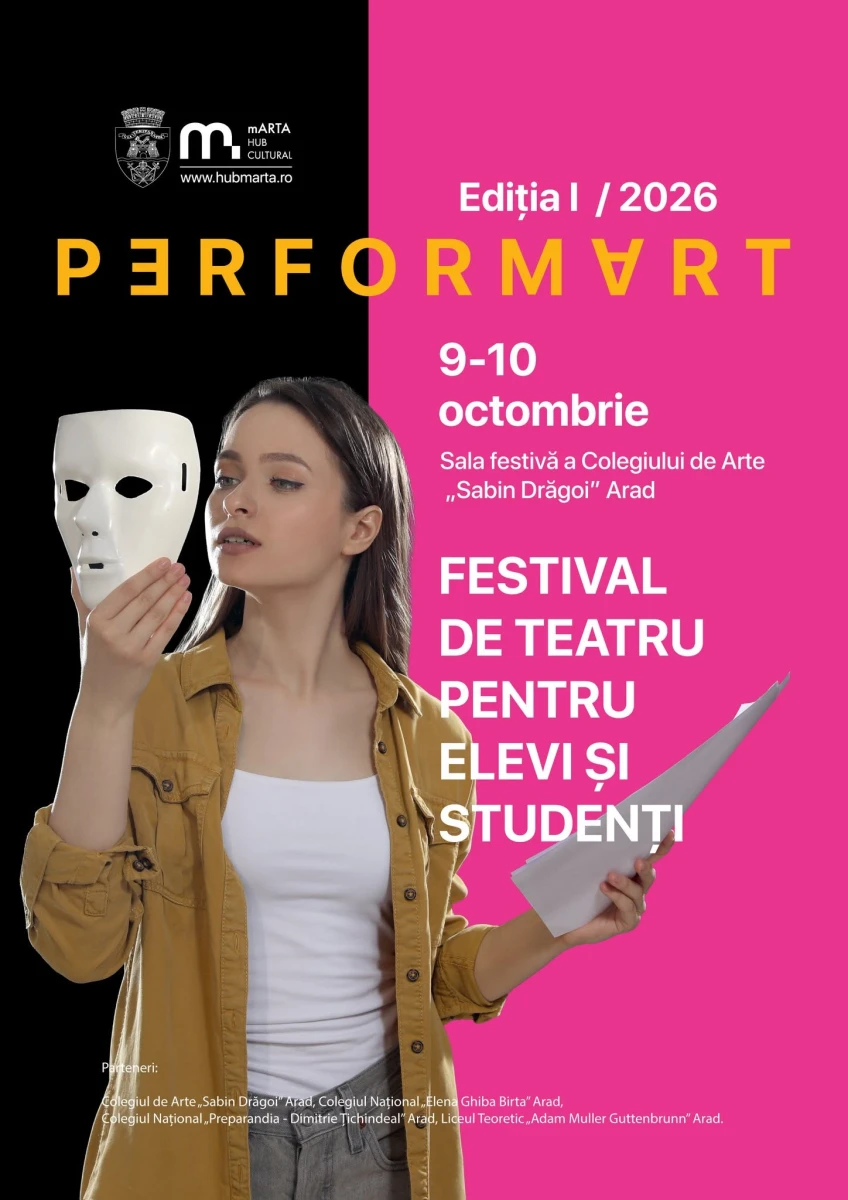 Peste 80 de liceeni din Arad participă la prima ediție a Festivalului de teatru „Performact”