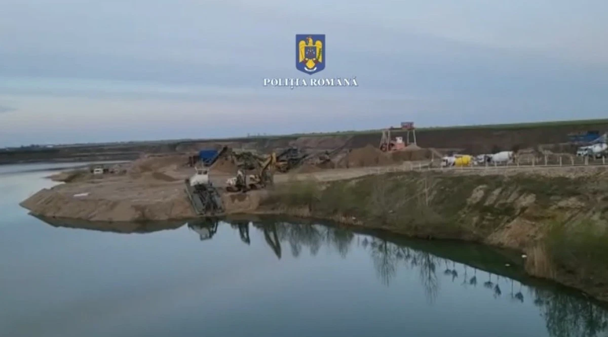 Peste un milion de tone de agregate minerale, exploatate ilegal în Horia. Prejudiciul este de 4 milioane de lei