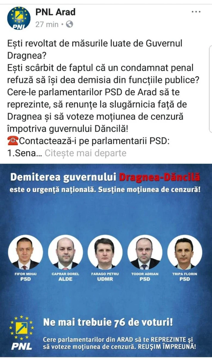 PNL Arad vrea să ajungă la ciolan cu voturile parlamentarilor PSD