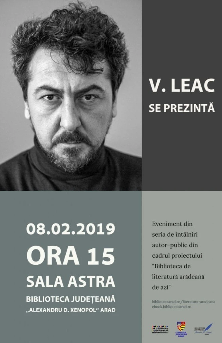 Poetul Vasile Leac se prezintă