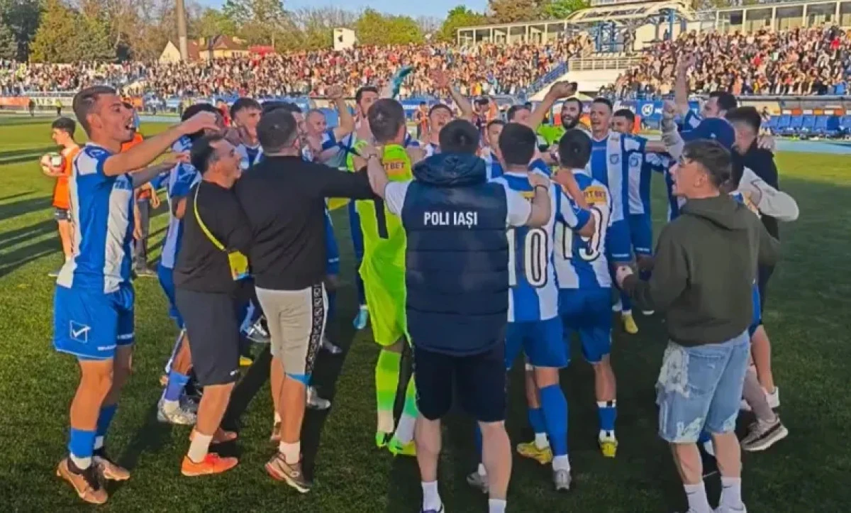 Politehnica Iași revine în Superligă! Oțelul, Dinamo și Buzăul se luptă și ele pentru promovare
