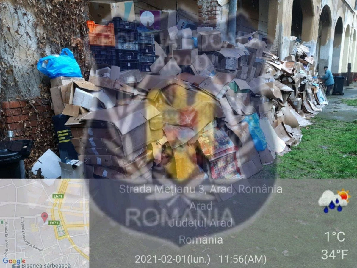 Poliția locală face curățenie în curțile oamenilor