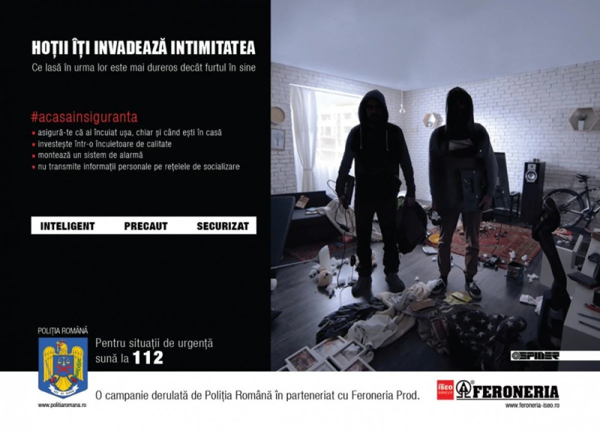 Poliția Română a lansat campania „Hoții îți invadează intimitatea”