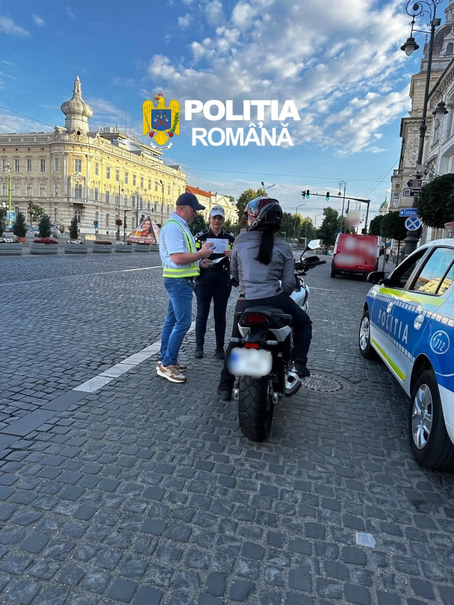 Polițiștii au verificat motocicletele din Arad. Patru vehicule au rămas fără certificate de înmatriculare