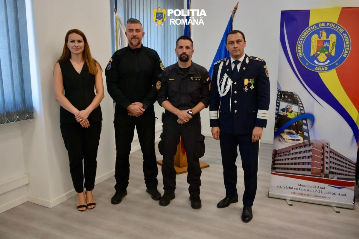 Polițiștii de la Acțiuni Speciale Arad, schimb de experiență cu Guardia Civil din Spania