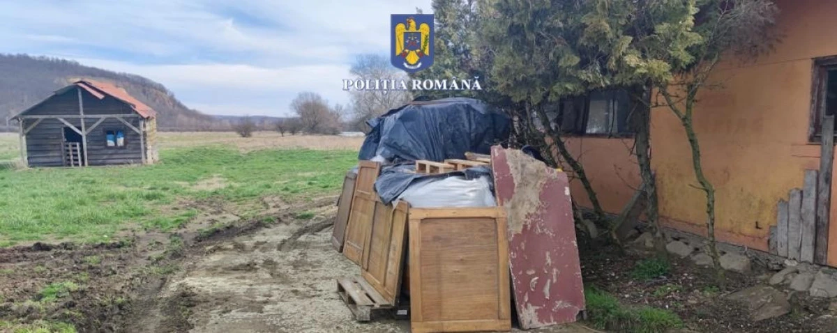 Polițiștii din Lipova au găsit 8 tone de produse periculoase într-un sălaș din apropierea Mureșului