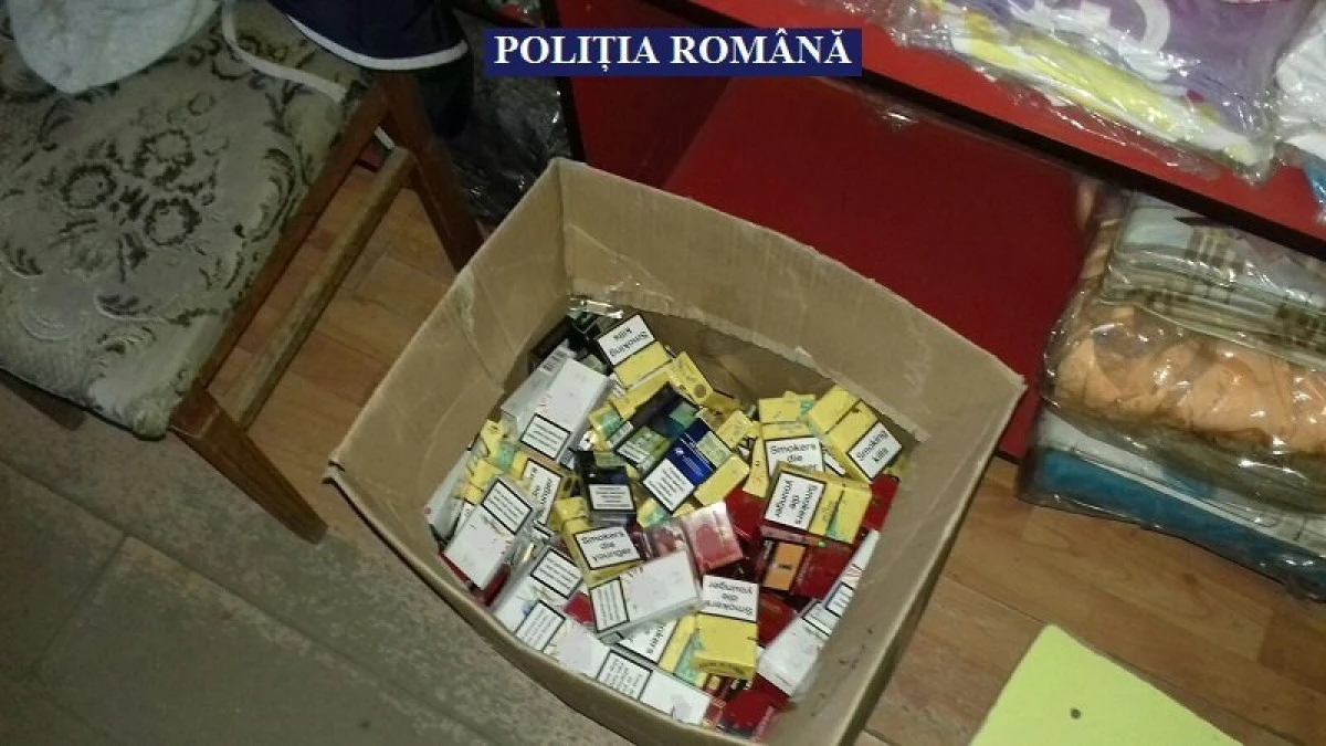Polițiștii din Sebiș au confiscat peste 9.000 de țigarete de contrabandă