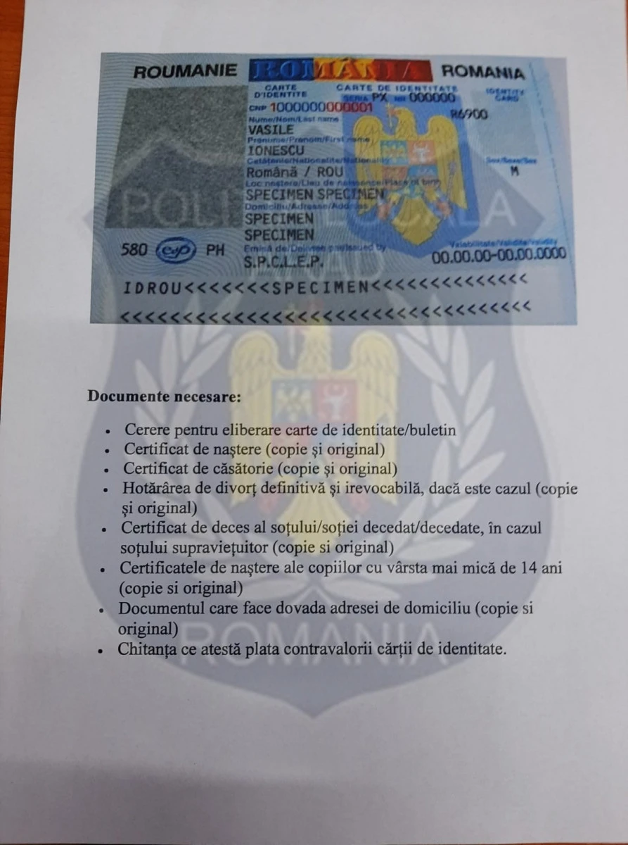 Polițiștii locali verifică persoanele cărora le-au expirat cărțile de identitate