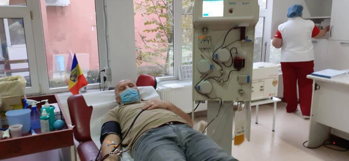 Poliţistul erou: donator de plasmă, pentru a 5-a oară