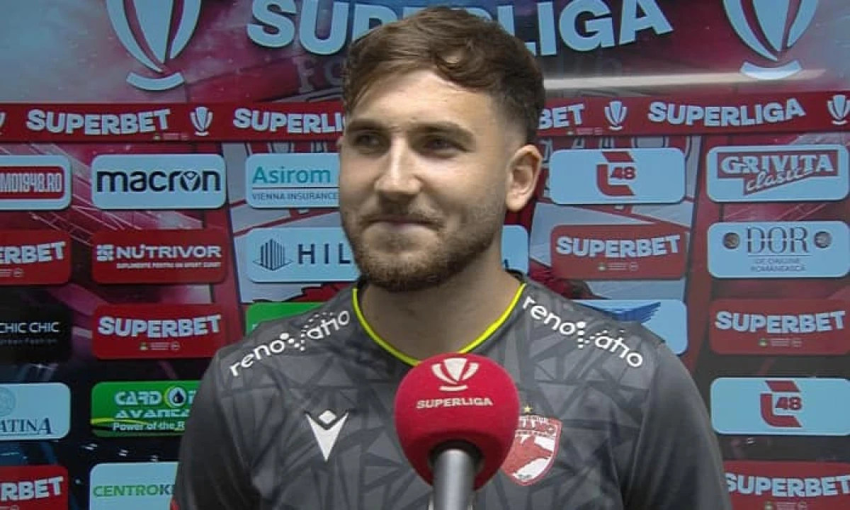 Portarul arădean Alexandru Roșca a debutat la Dinamo, în egalul cu CFR Cluj