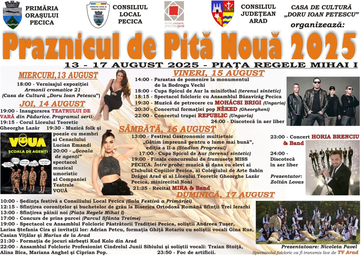 Praznicul de pită nouă 2025 la Pecica