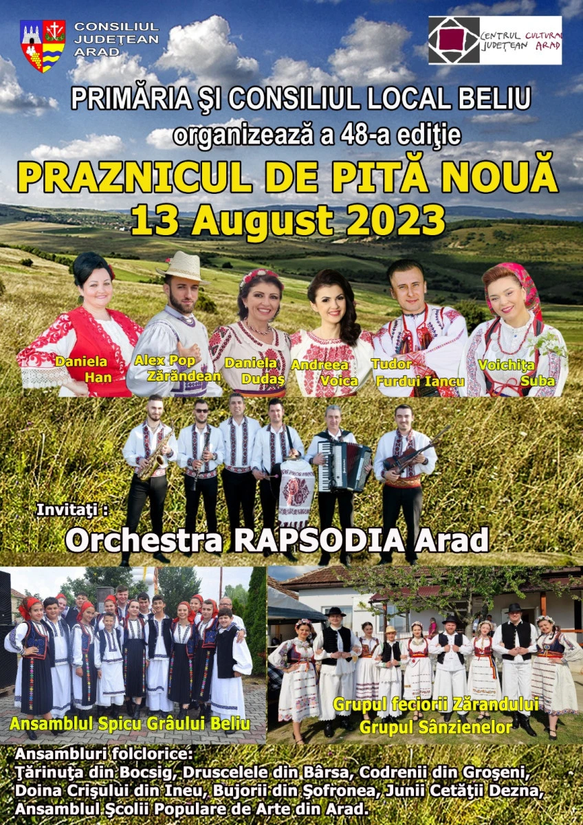 Praznicul de Pită Nouă de la Beliu revine cu o nouă ediție: tradiție, muzică și bucurie în pădurea Dumbrava