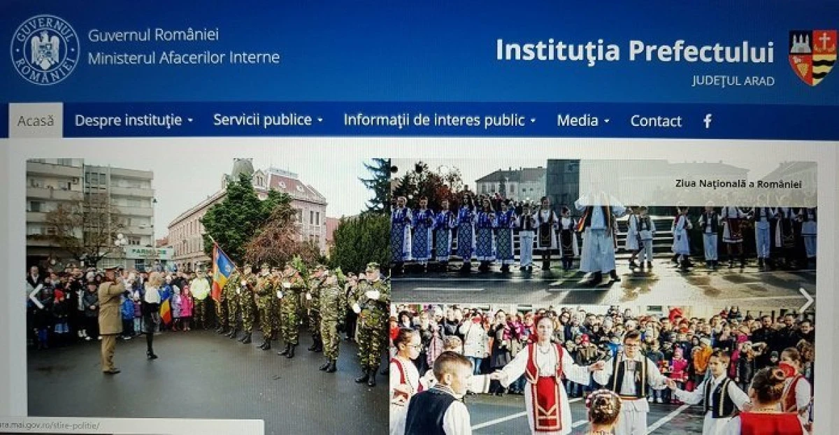 Prefectura Arad are o nouă pagină web