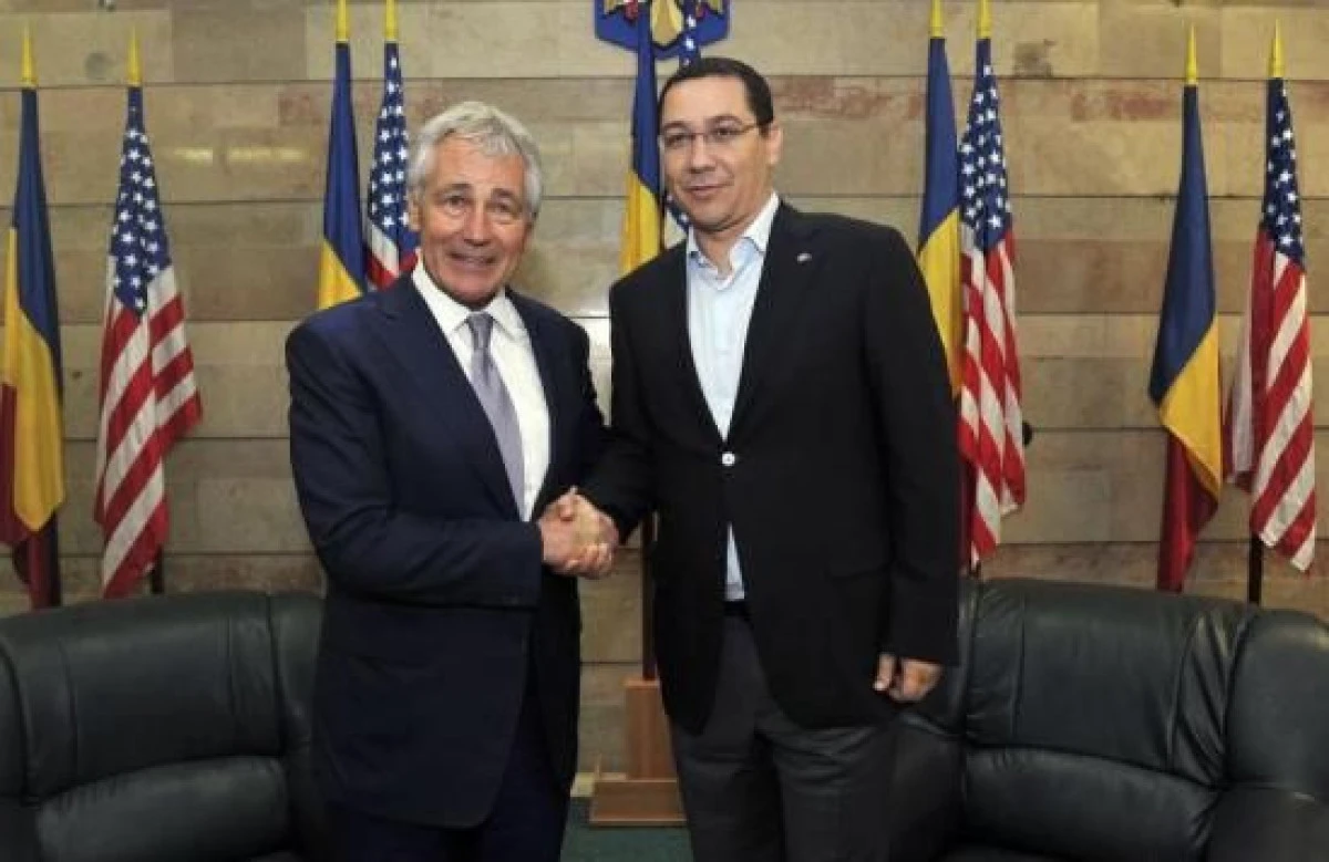 PREMIERUL PONTA S-A INTALNIT CU SECRETARUL AMERICAN AL APARARII