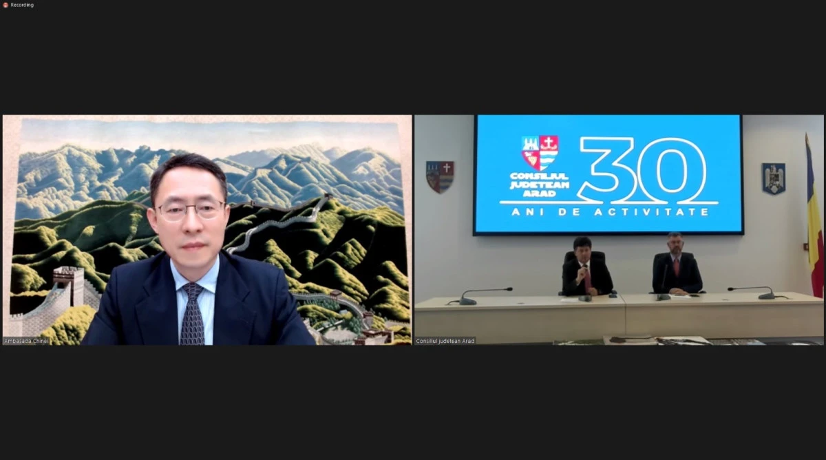 Președintele CJA a discutat online cu ambasadorul Republicii Populare Chineze despre mai multe proiecte de colaborare