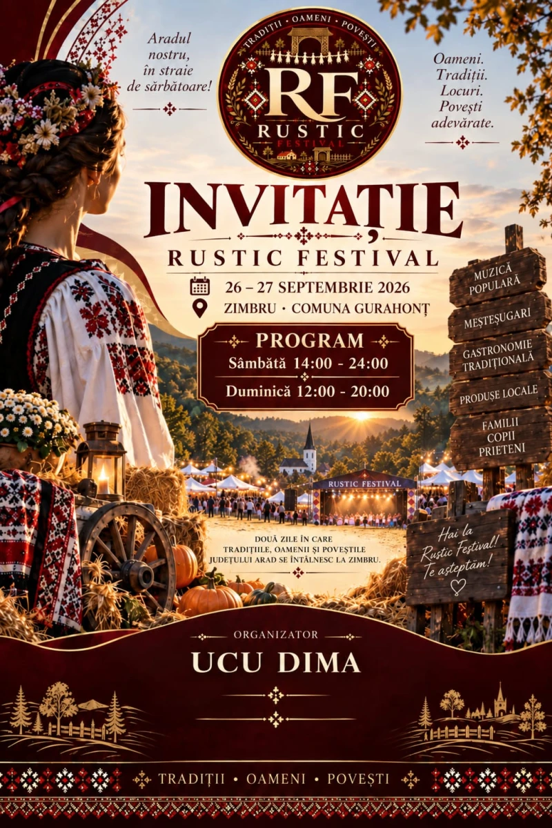 Prima ediție Rustic Festival aduce două zile de muzică populară și tradiții la Zimbru