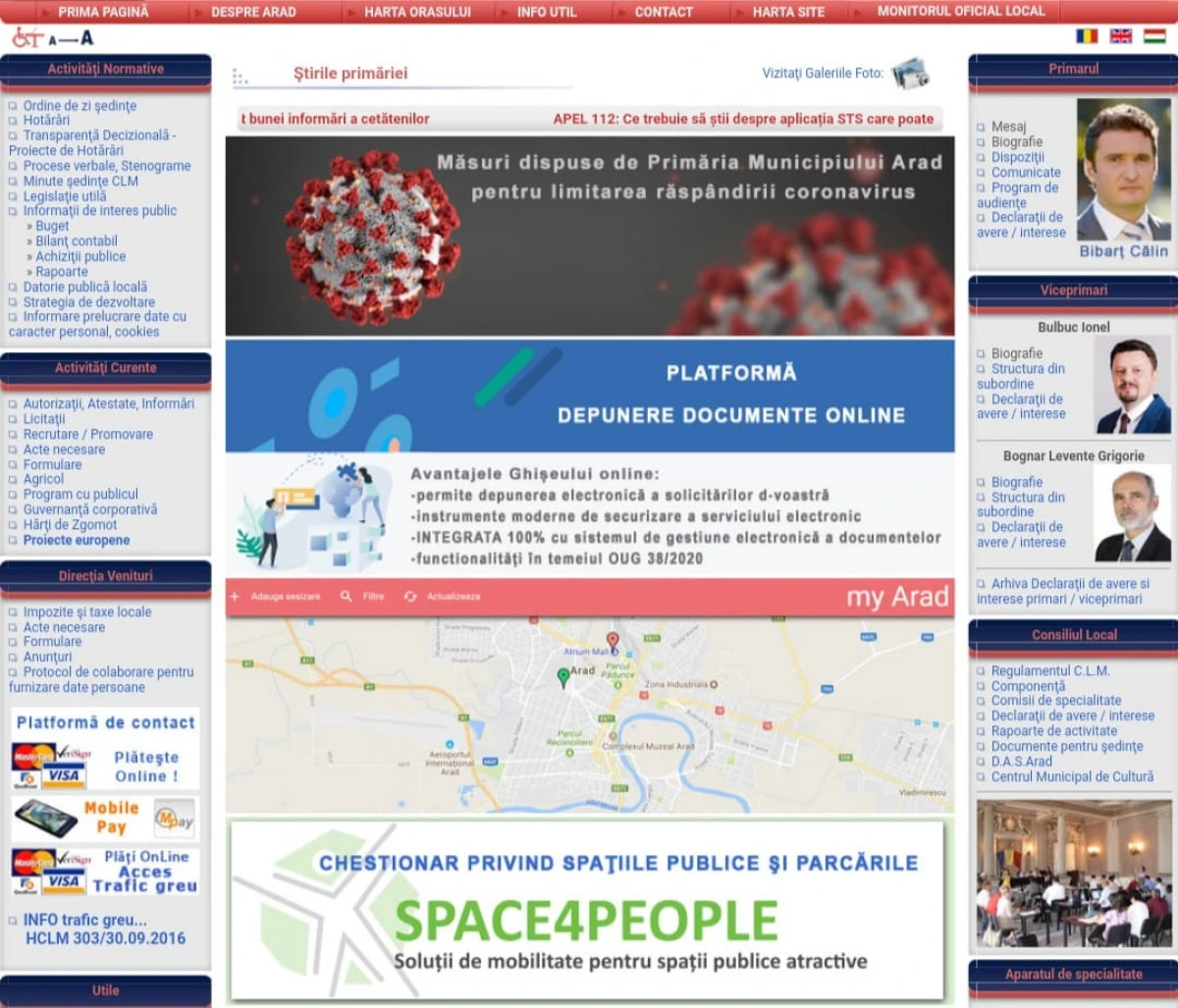 Primăria Arad a lansat Ghișeul Online