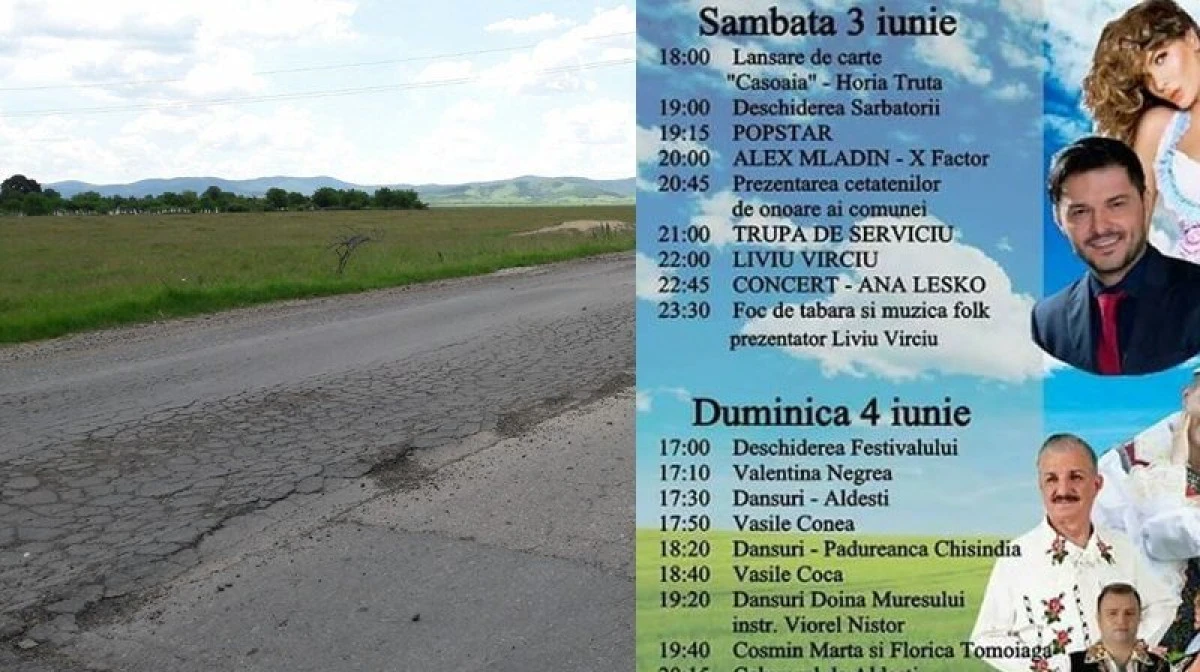 Primăria Tîrnova dă bani pentru Ana Lesko, însă drumul care leagă localitatea de Pâncota este sub orice critică