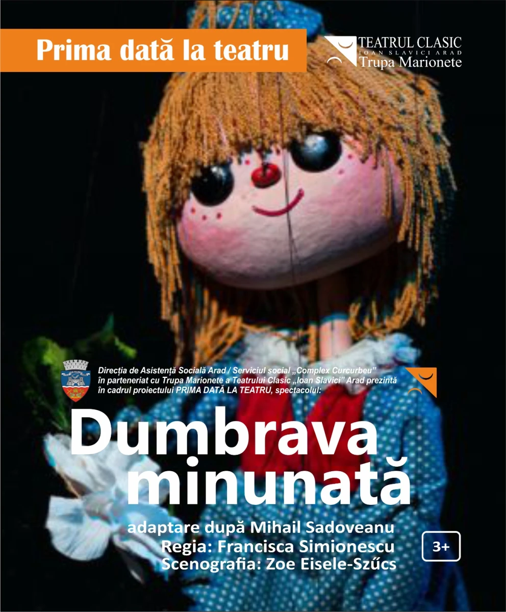 Primii pași în lumea poveștilor. Trupa Marionete Arad inițiază proiectul „Prima dată la teatru”