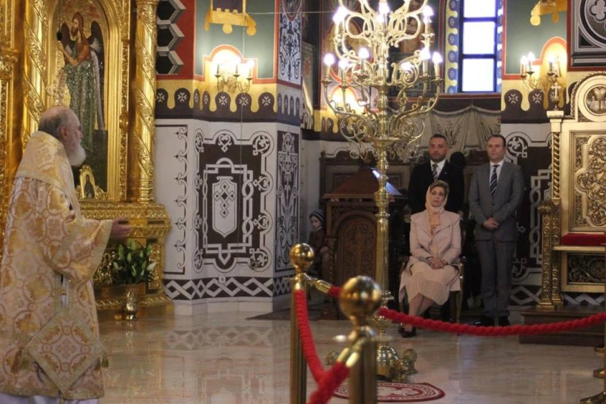 Principesa Maria a participat la Slujba Învierii la Catedrala Arhiepiscopală din Arad