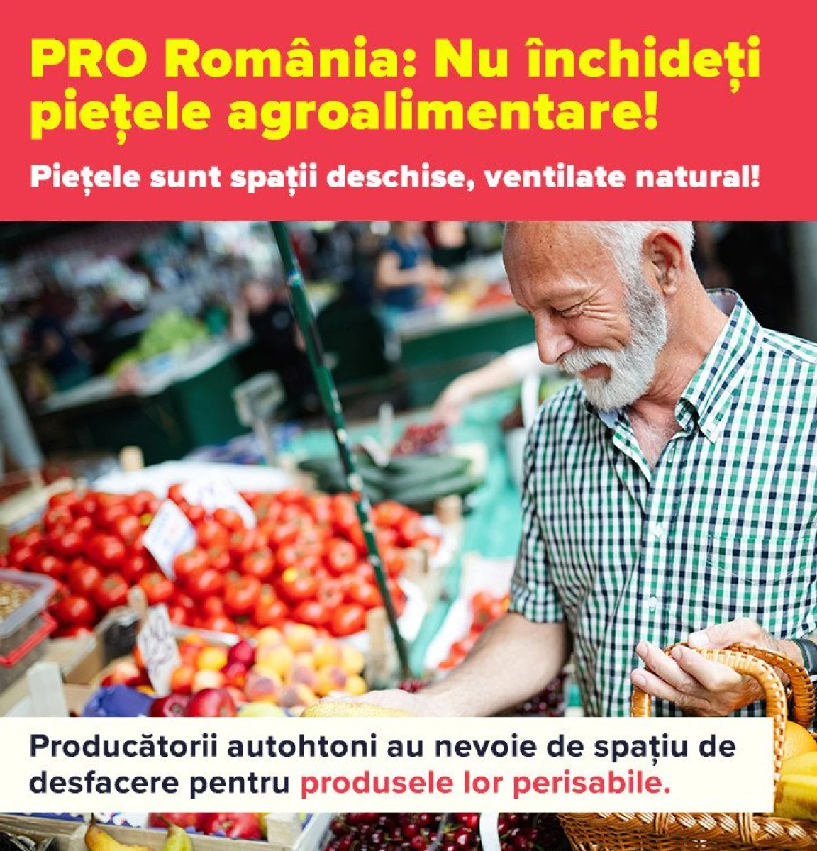 PRO România susţine deschiderea pieţelor!