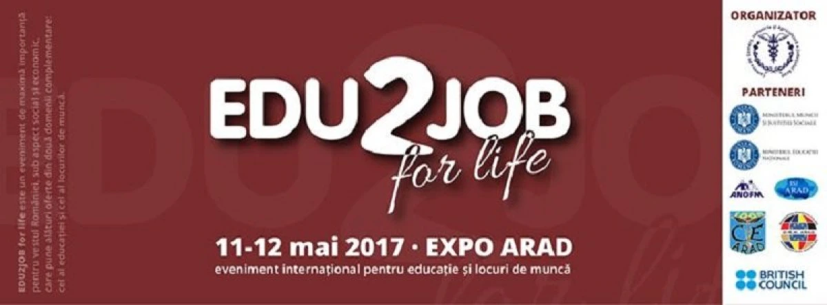Programul Edu2Job for Life 2017, la Expo Arad