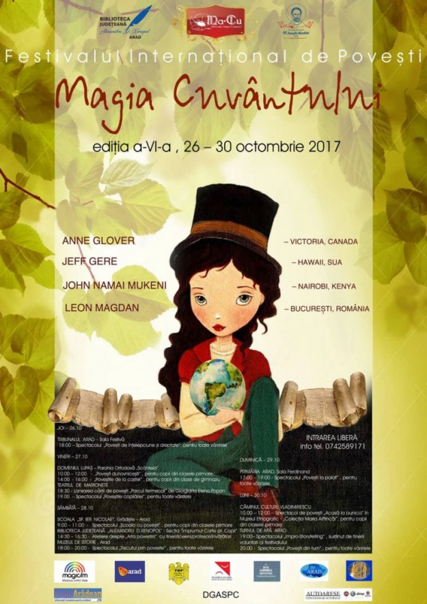 Programul Festivalului de povești "Magia cuvântului"