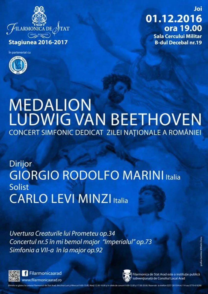 Programul special dedicat Zilei Naționale a României, la filarmonica arădeană