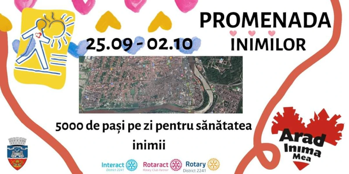 Promenada Inimilor, un proiect în care arădenii sunt invitați să facă pași