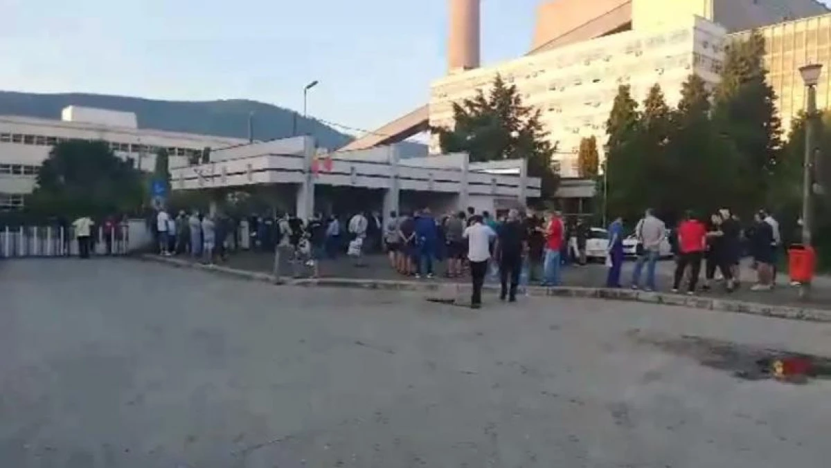 Protest spontan la termocentrala Mintia