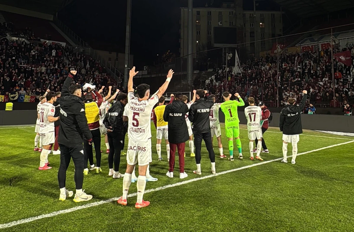 Rapid a frânat CFR-ul, iar FCSB rămâne favorită la titlu! UTA este la doar un punct peste linia barajului