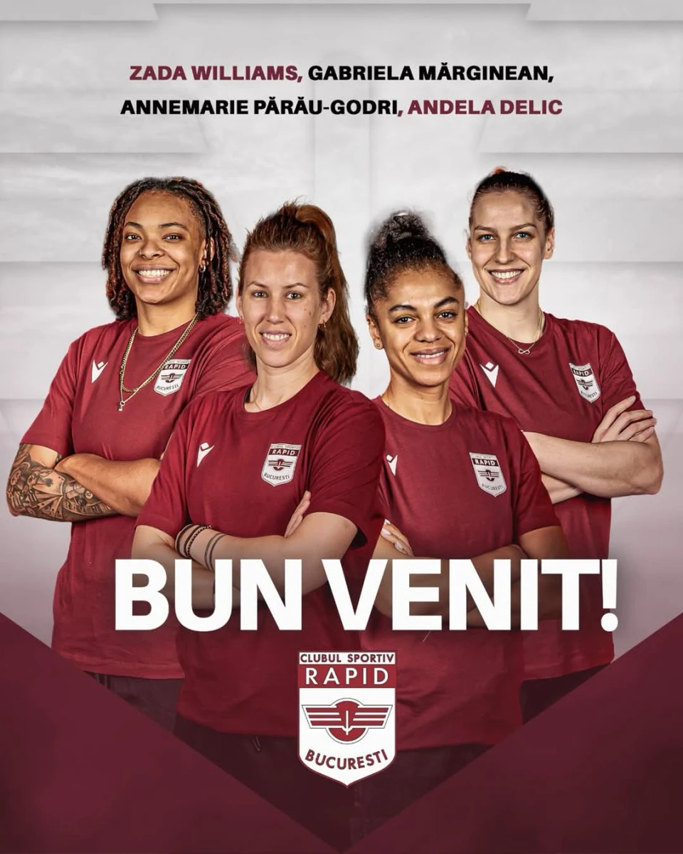Rapid resetează lupta la titlu din baschetul feminin: și-a adus selecționerul naționalei și alte patru foste jucătoare ale campioanei!