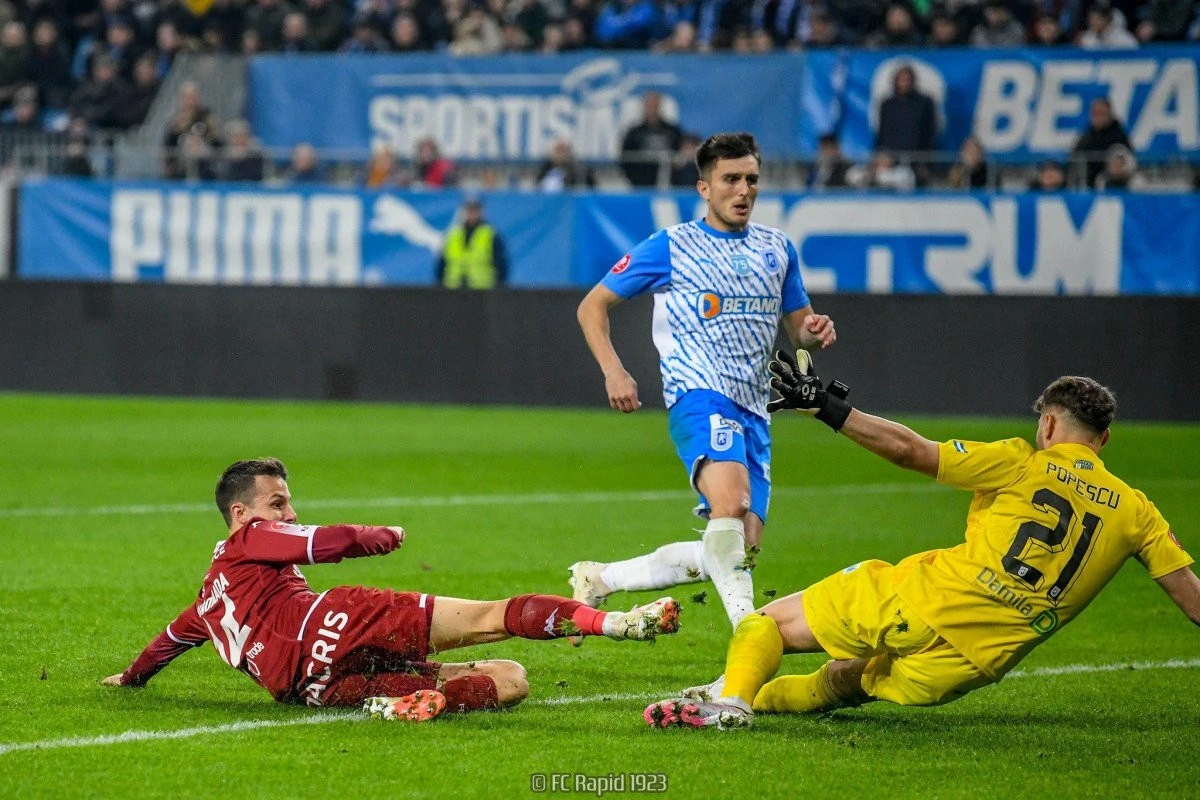 Rapidul frânează în cursa spre titlu din SuperLiga, cinci echipe în lupta pentru două locuri de play-off!