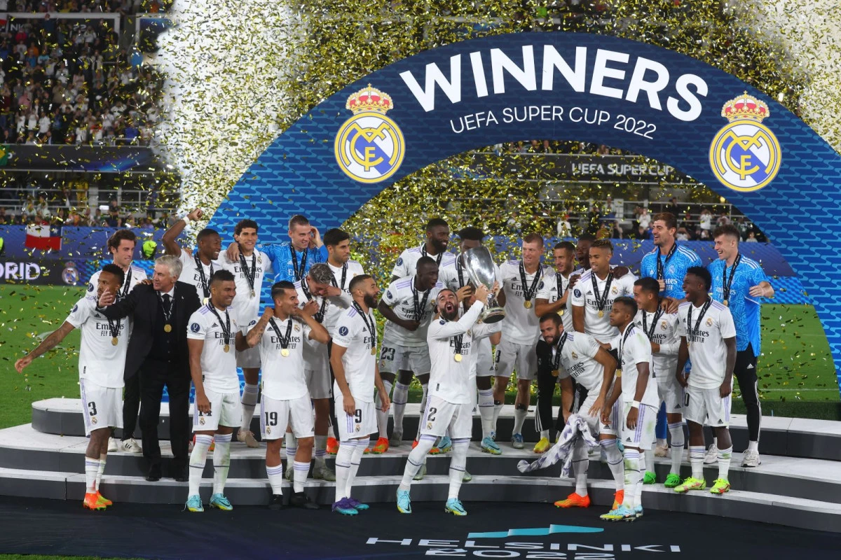 Real Madrid a cucerit pentru a cincea oară Supercupa Europei