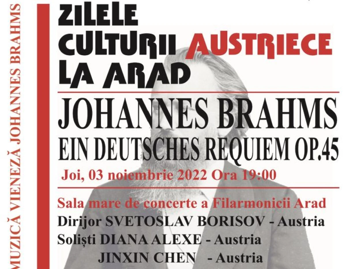 Recviemul German, de Johannes Brahms, într-o interpretare de excepție la Filarmonica din Arad